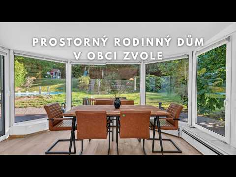Video Prostorný rodinný dům se zahradou, bazénem a fotovoltaikou v obci Zvole
