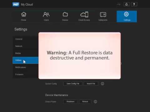 how to recover wd my cloud password