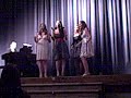 curtain call quartet (laura zini, lauren latinovich, gina magreni, caitlyn roberson) singing simply wild over me & brokenhearted at our high school concert... the mics weren't working right.. lol