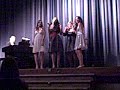 curtain call quartet (laura zini, lauren latinovich, gina magreni, caitlyn roberson) singing simply wild over me & brokenhearted at our high school concert... the mics weren't working right.. lol