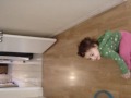 my sis leading me to the swing when i asked her where it is.