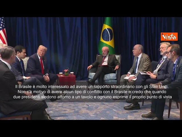 Trump incontra Lula in Malesia: Faremo ottimi affari
