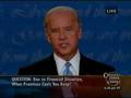 VP Debate - Keeping Promises: Given recent financial trou...