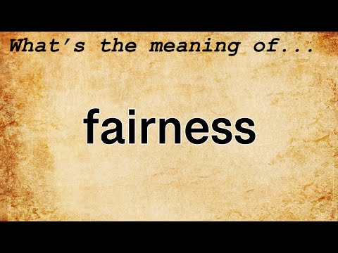 Word Today: Fairness