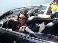 britney spears pulled a hit and run yesterday when she banged into a parked car as she was pulling into a studio city vitamin store. after she hit the parked station wagon with her mercedes, she screamed, 