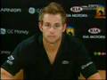 Roddick Interview v Federer Australian Open 07