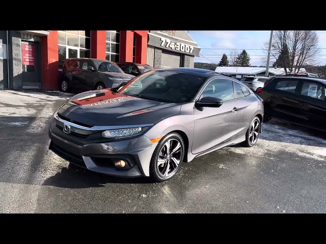 Honda Civic Coupé TOURING, GPS, TOIT, MAG 17P, JUPE HFP 2017 in Cars & Trucks in St-Georges-de-Beauce