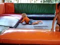Inti on the trampoline