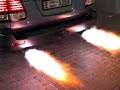Dual Exhaust Flame Thrower on LandCruiser!
