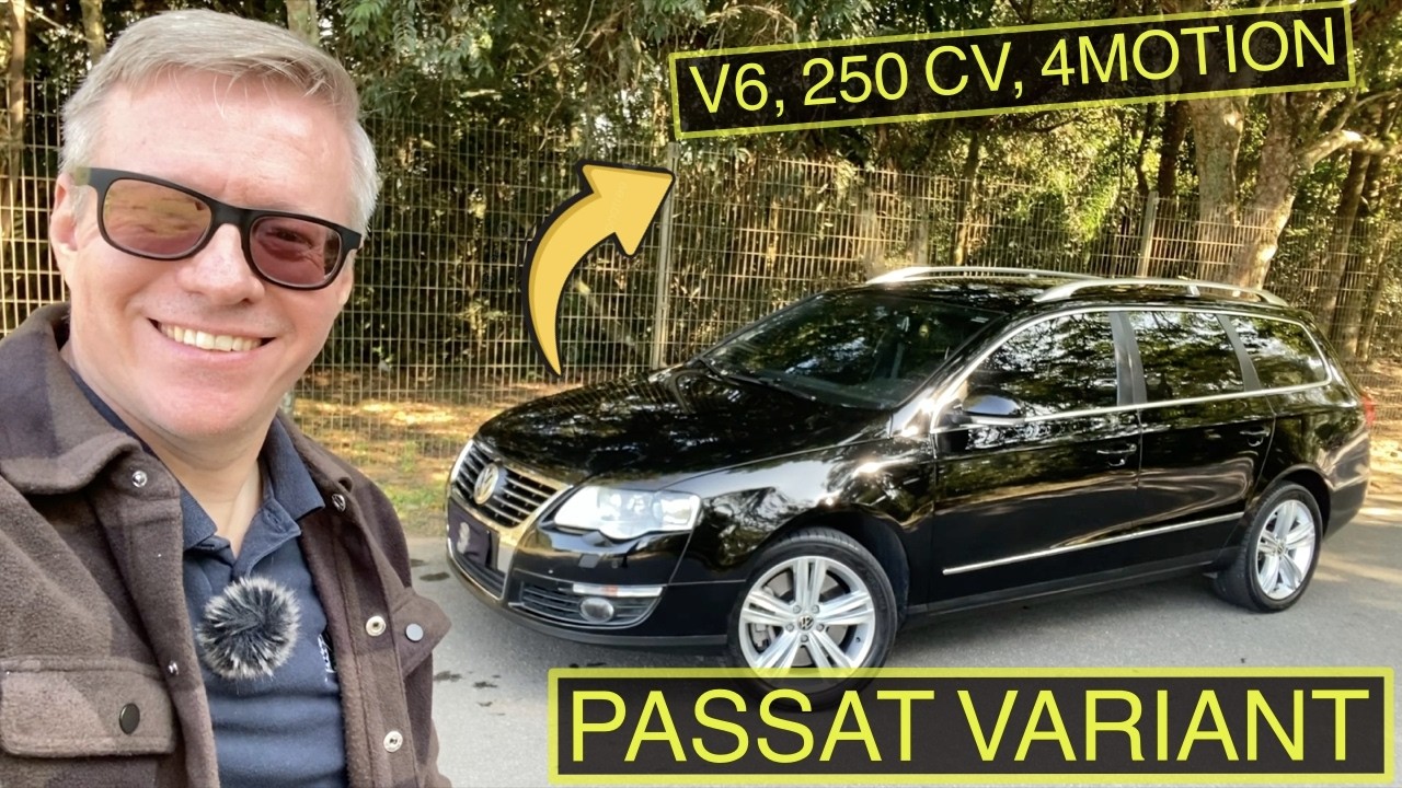 PASSAT VARIANT (B6): pacote completo com motor V6, tração integral e 250 cv