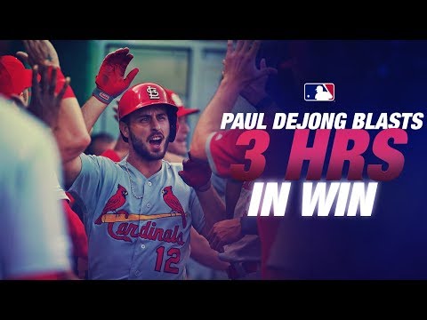 Video: Cardinals Paul DeJong goes deep THREE times in game