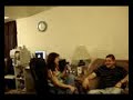 Paty y David pisteando en la casa cantando la cancion del grupo de los dos plebes y su tuba de oro 