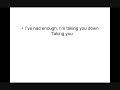 Egypt Central - Taking You Down _ with Lyrics
