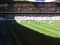 Ingresso in campo delle formazioni: Tottenham-Torino