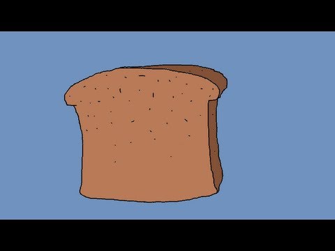 how to draw bread