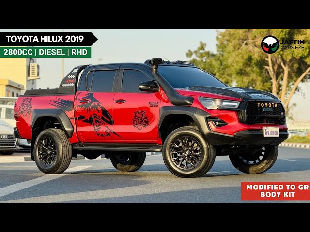 Toyota Hilux TRD 2019 | 2.8L DIESEL | MANUAL TRANSMISSION | RHD | MODIFIED TO GR SPORTS KIT | BONNET SCOOP | ROOF TOP video