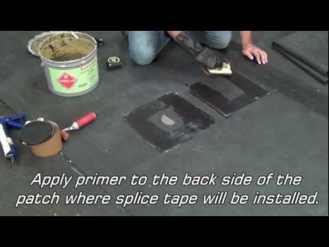 how to patch rubber roof