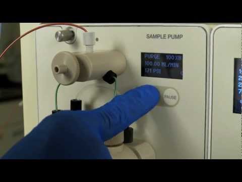 how to bleed air from hplc pump