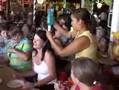 Carlos & Charlie's boob grabbing in Cozumel Mexico