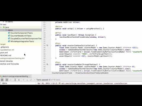 Test suite running