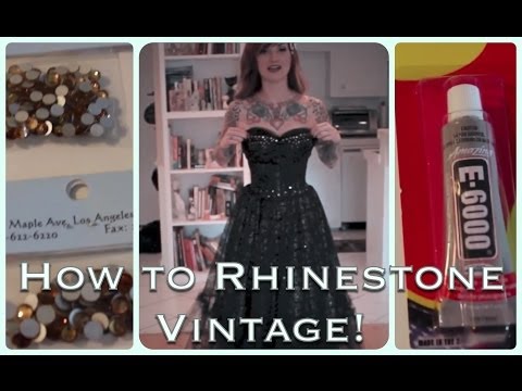 how to apply rhinestones to clothing