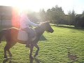 Voici moi et quirat en train de franchir des barre au sol