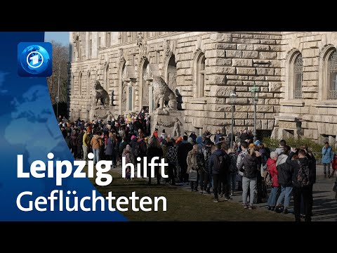 Geflchtete aus der Ukraine: Ankunft in Leipzig