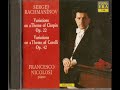 Francesco Nicolosi - S. Rachmaninov: Variations on a Theme of Chopin op. 22,  Part 2°