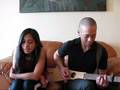 The Beatles - Something - live acoustic cover by Sarah and Zart