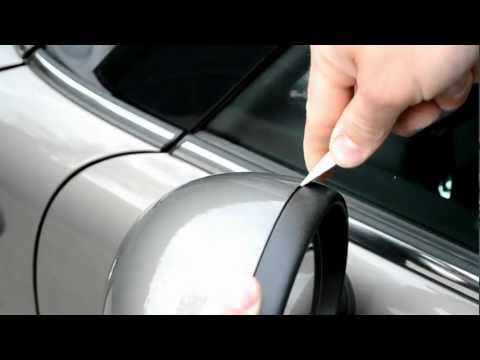 how to fit mini wing mirror covers