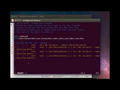 how to set cron job in linux