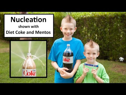 Nucleation - Diet Coke and Mentos