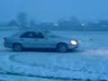 Mercedes W202 Driftig on Snow