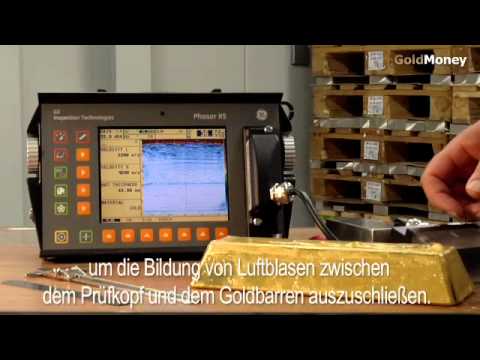 Der GoldMoney Standard - Ultraschall Goldbarren-Test