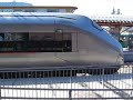 Flytoget (airport express train) leaving Asker for Oslo's Gardermoen airport, Friday May 9, 2008 at 16:19. Travel time is 49 minutes.  Cost is NOK 170. More on http://www.trafikanten.no/