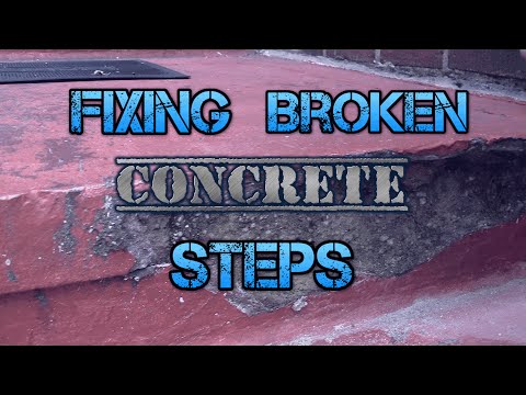 how to repair concrete steps