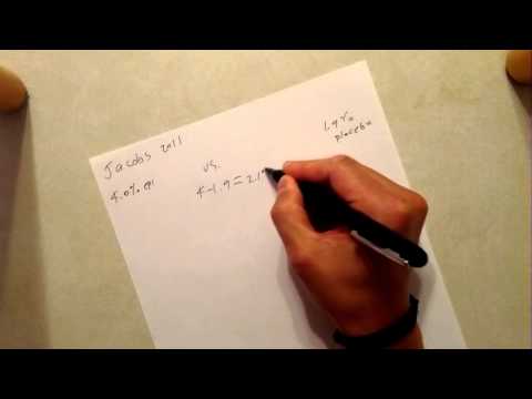 how to calculate nnt number needed to treat
