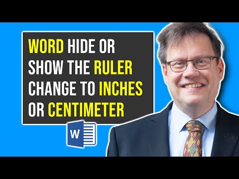 how to adjust ruler in word