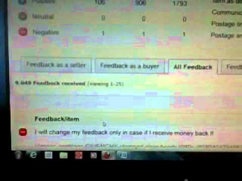 how to remove negative feedback on ebay