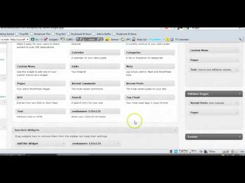 Adding Wordpress Widgets