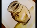 Watercolor - painting a still life- Mervat Al Ameer