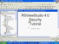 RSViewStudio Security Tutorial RSViewStudio Security Tutorial