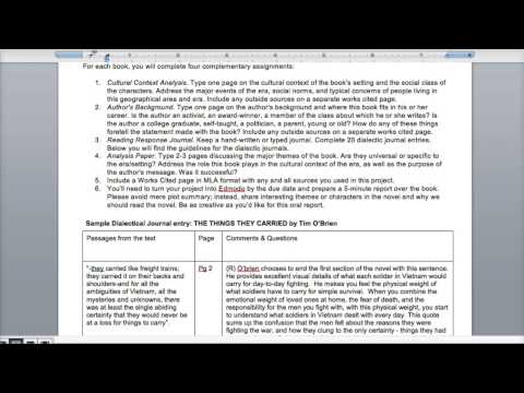 Independent Reading Project