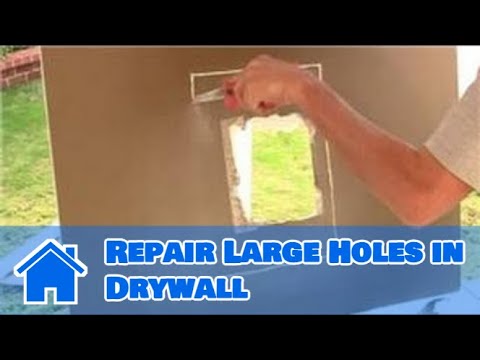 how to patch a huge hole in drywall