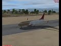 Boeing 737-800 Crosswind Landing At LDRI (almost perfect)
