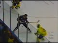 Michigan's Jed Ortmeyer levels SCSU's Matt Hendricks