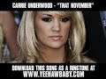 Click here to watch this video Carrie Underwood - That November ( Demo Song ) [ New Video + Download ]