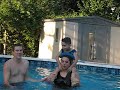 playing in the pool