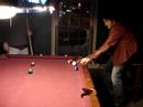 Eric sinks a shot at the Rack Room.