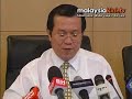 MCA president Ong Tee Keat has filed a police report against Barisan Nasional (BN) Backbenchers Club chairperson Tiong King Sing over the latter's claim of giving RM10 million to the minister. www.malaysiakini.com